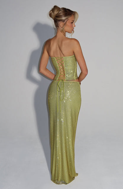 Halia Maxi Skirt in Olive