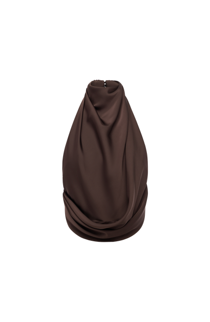 Hazelle Top in Plum Brown