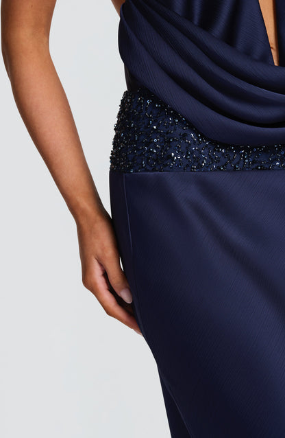 Irina Maxi Skirt in Navy