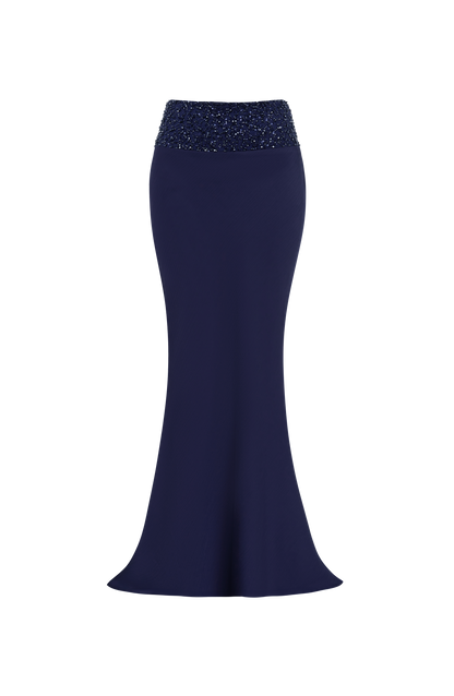 Irina Maxi Skirt in Navy