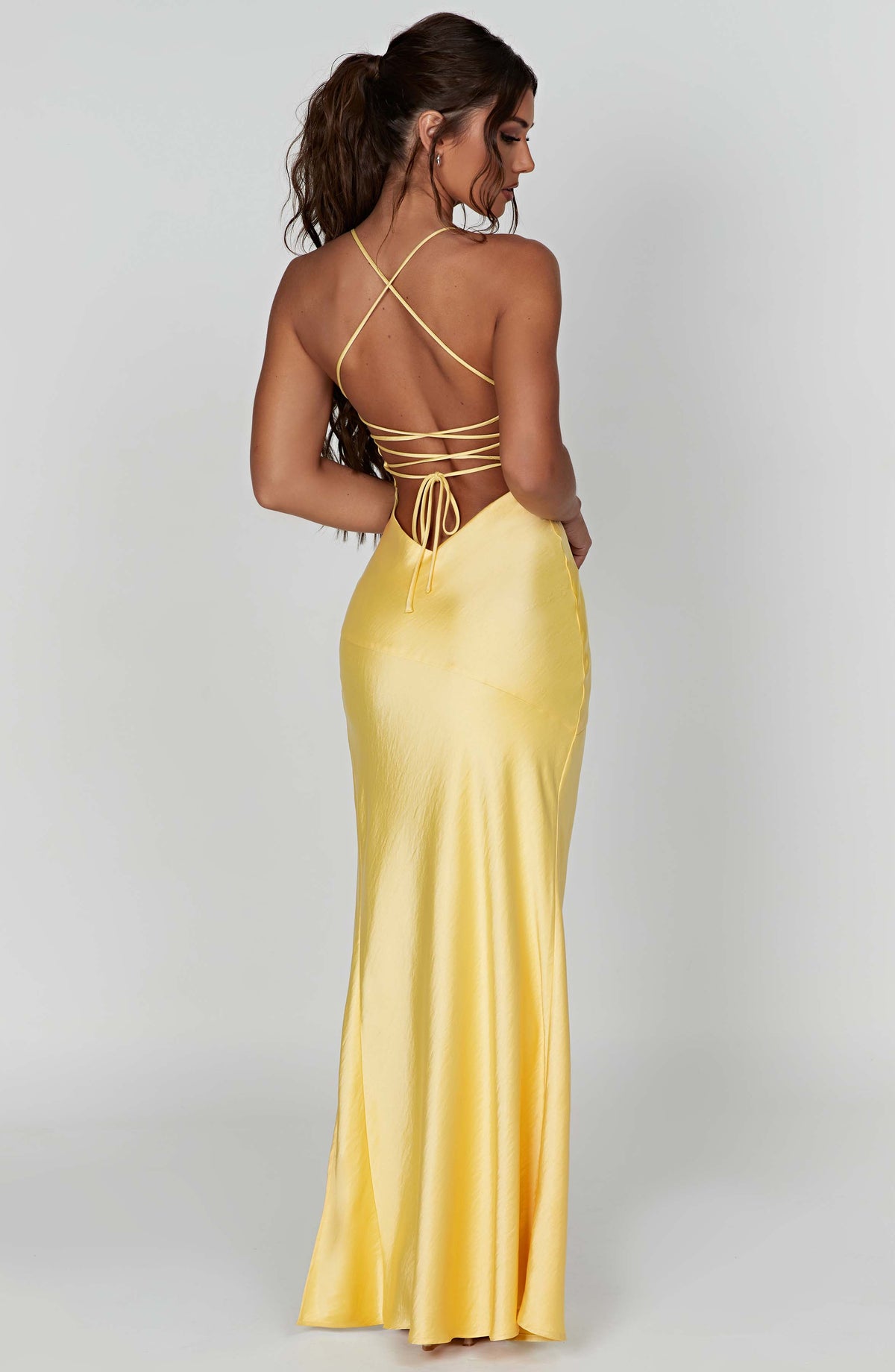 Isabeau Maxi Dress in Lemon