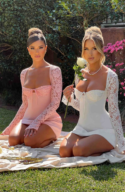 Jacinthe Mini Dress in Blush