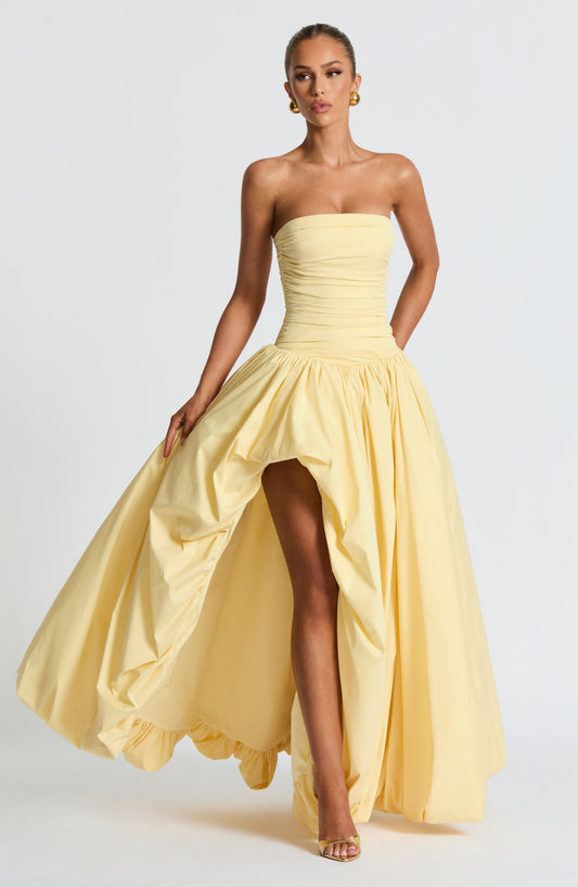Jilena Maxi Dress in Lemon