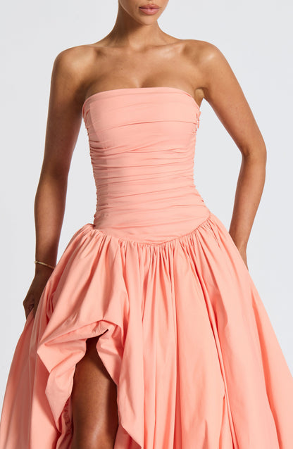 Jilena Maxi Dress in Peach