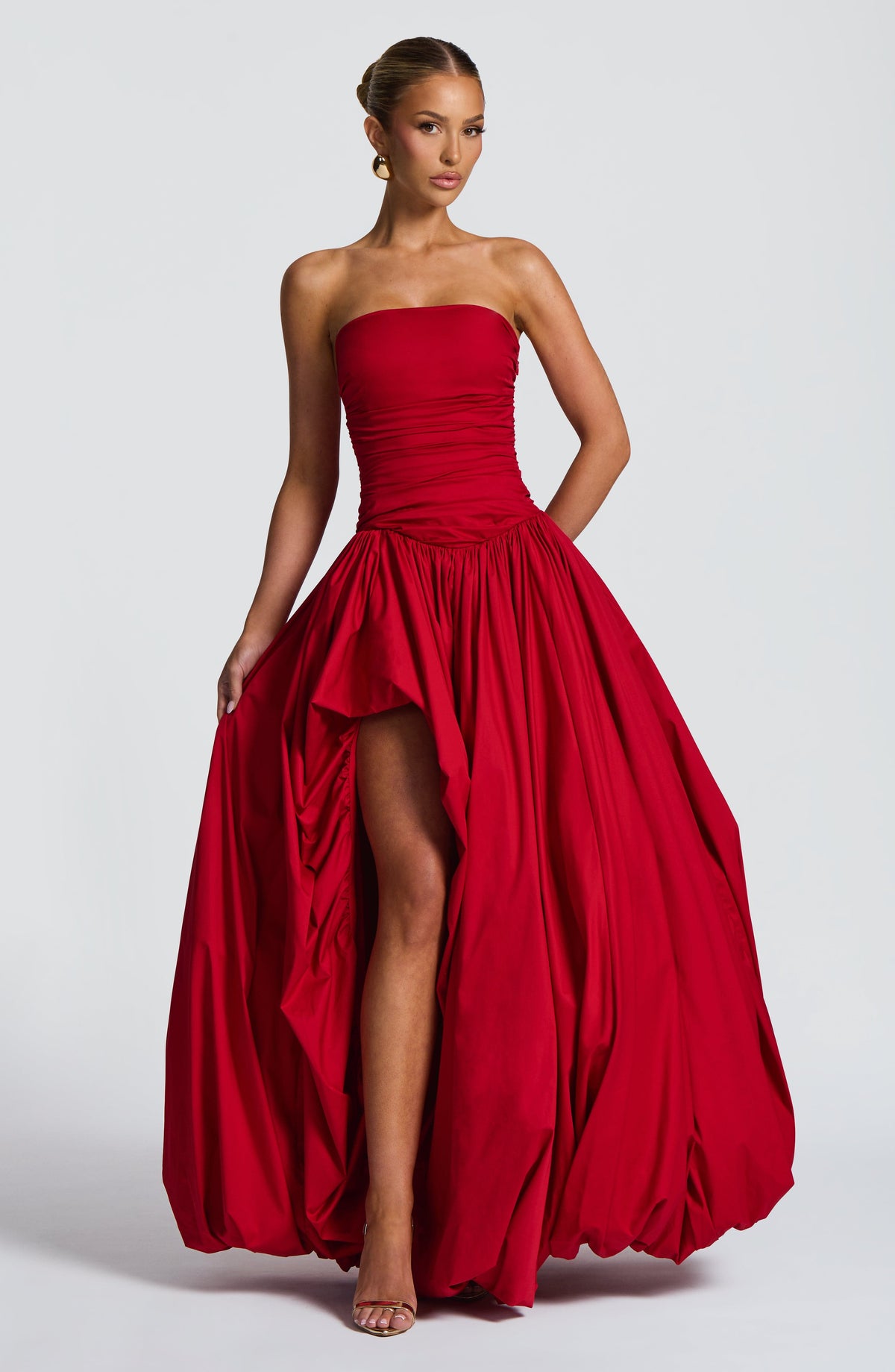 Jilena Maxi Dress in Red