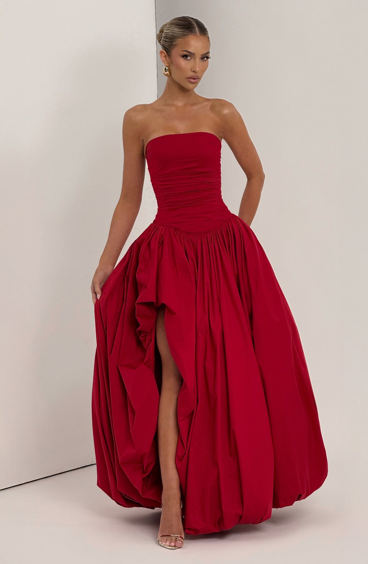 Jilena Maxi Dress in Red