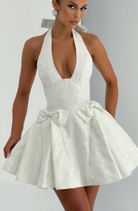 Jocelle Mini Dress in Ivory