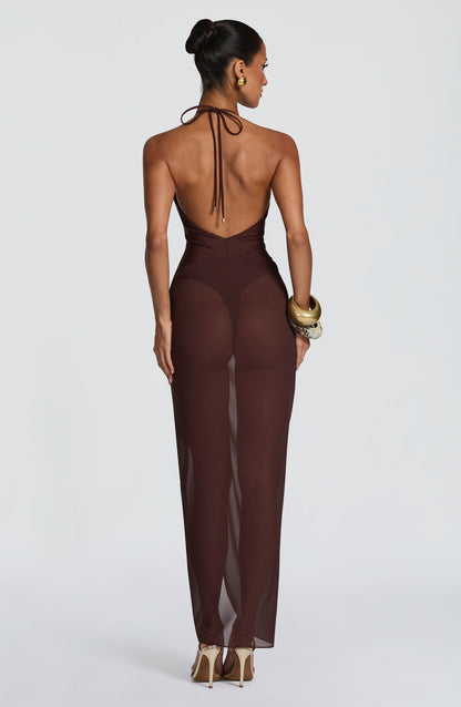 Jonelle Swimsuit in Plum Brown