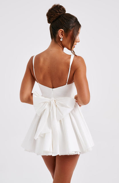 Josette Mini Dress in White