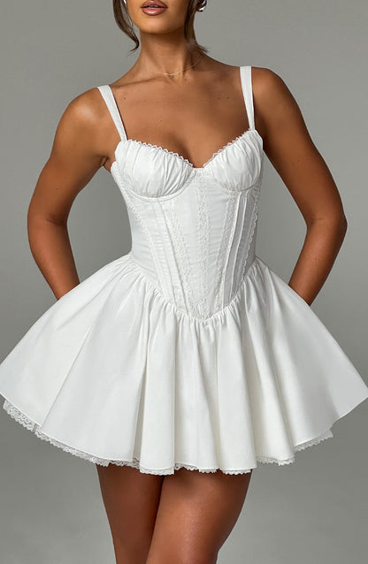 Josette Mini Dress in White