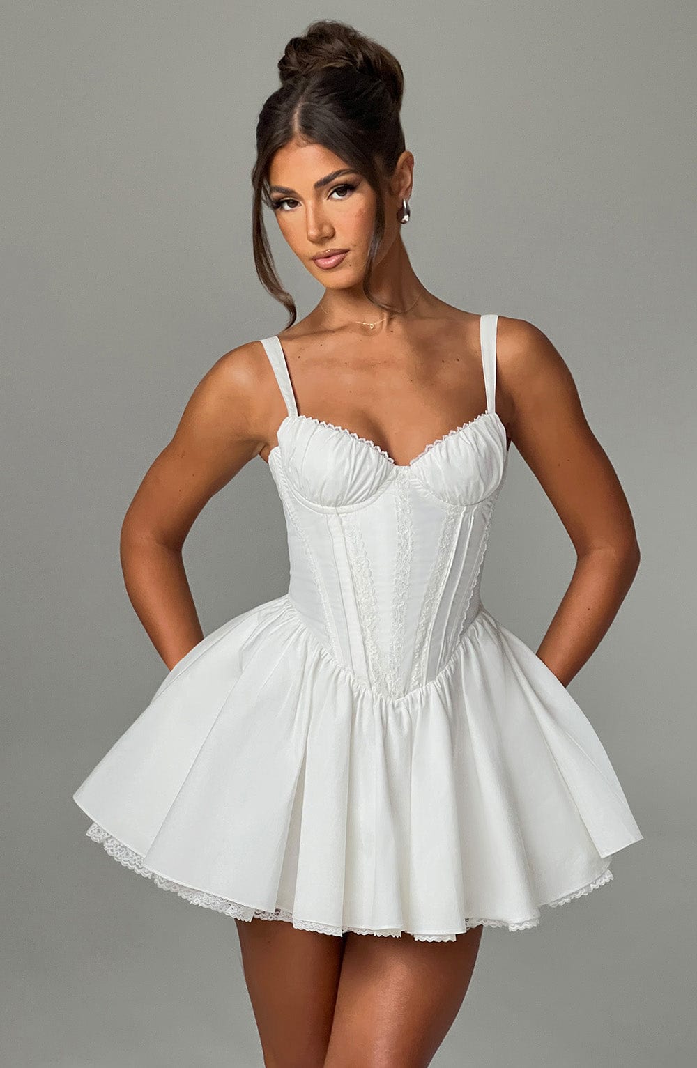 Josette Mini Dress in White