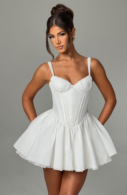 Josette Mini Dress in White