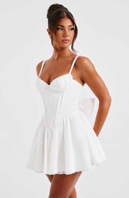 Josette Mini Dress in White