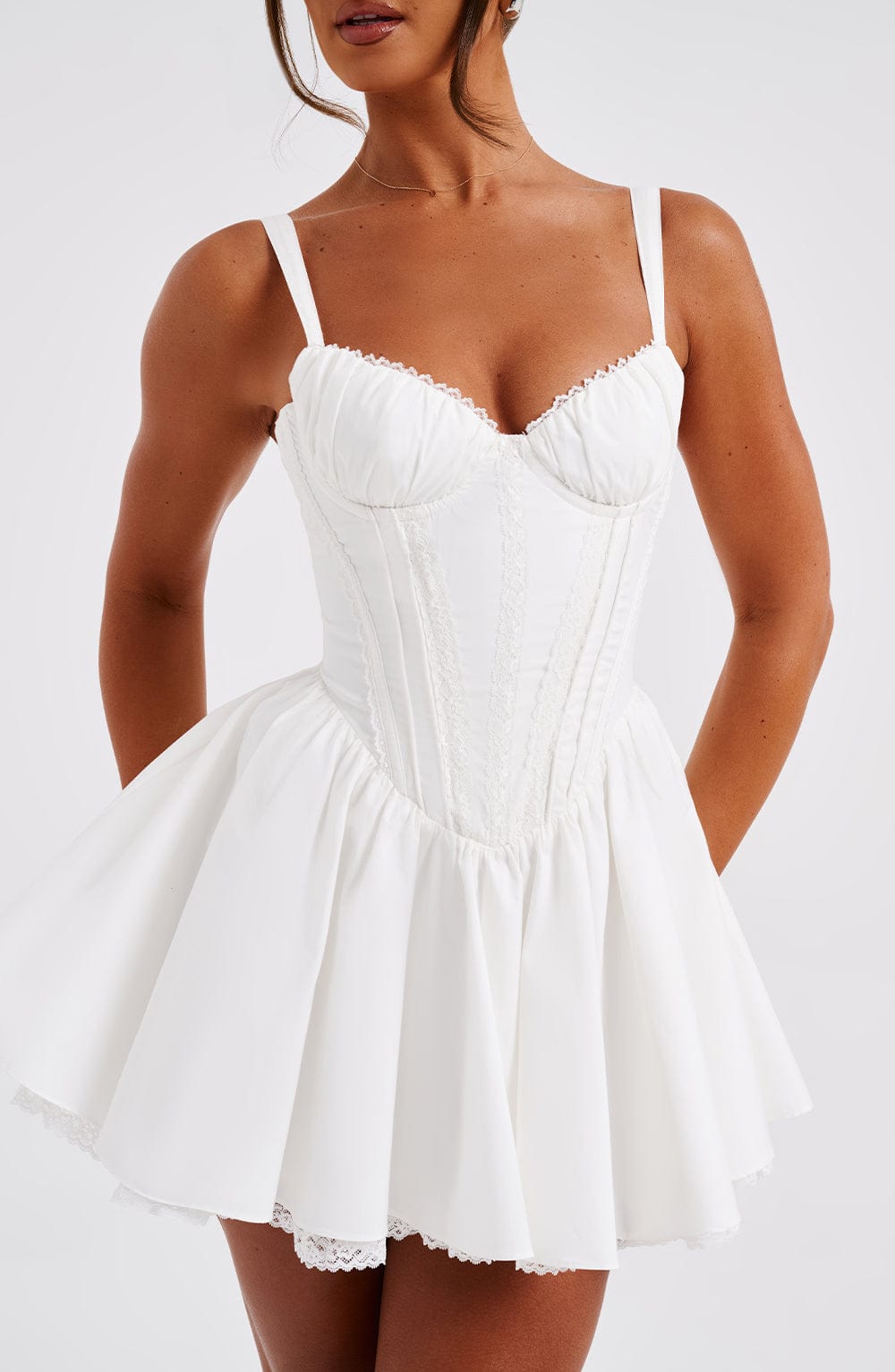 Josette Mini Dress in White