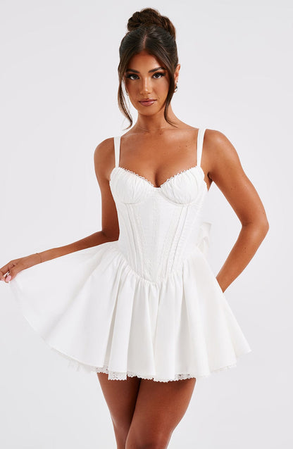 Josette Mini Dress in White