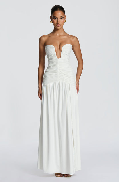 Junelle Maxi Dress in White