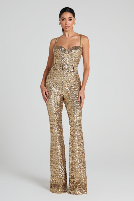 Lucienne Jumpsuit in Gold