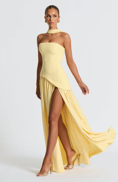 Maliyana Maxi Dress in Lemon