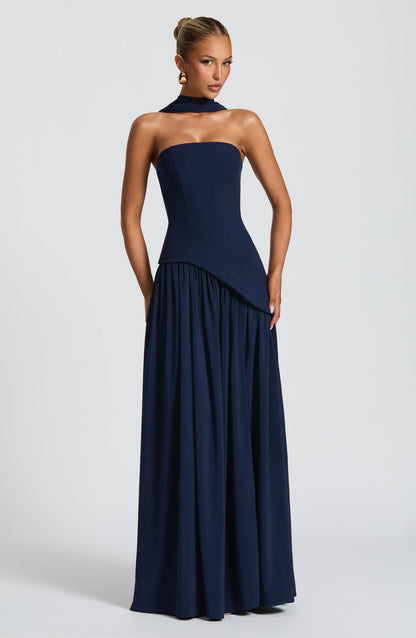 Maliyana Maxi Dress in Navy