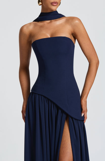 Maliyana Maxi Dress in Navy