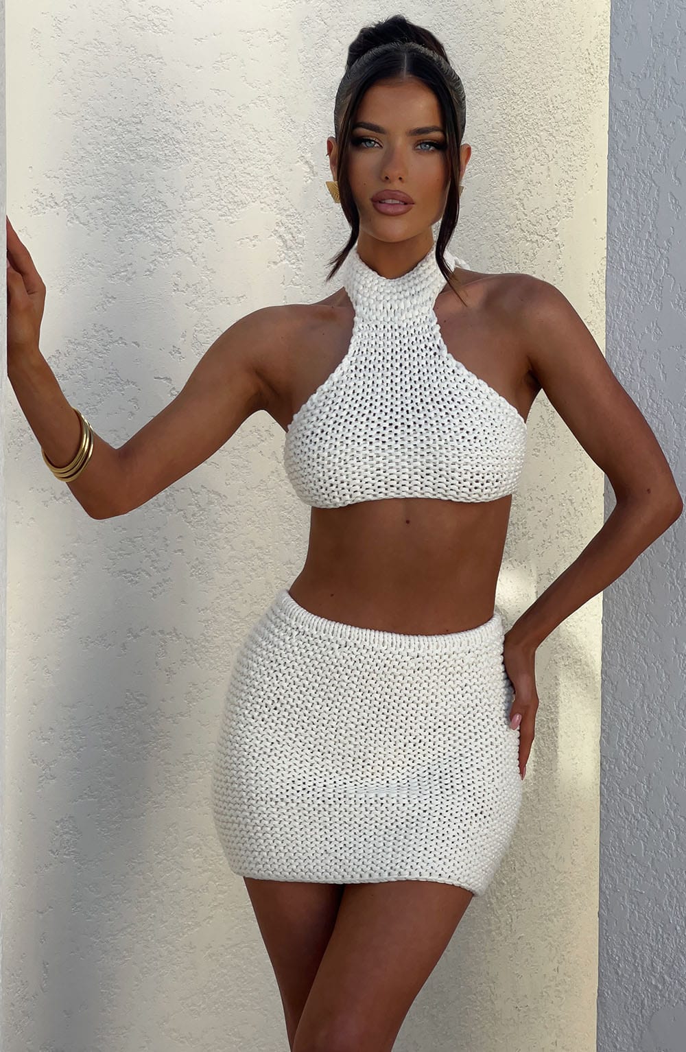 Margaux Halter Top in Ivory