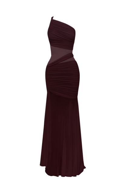 Marielle Maxi Dress in Plum