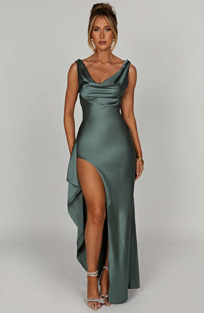 Marilena Maxi Dress in Sage
