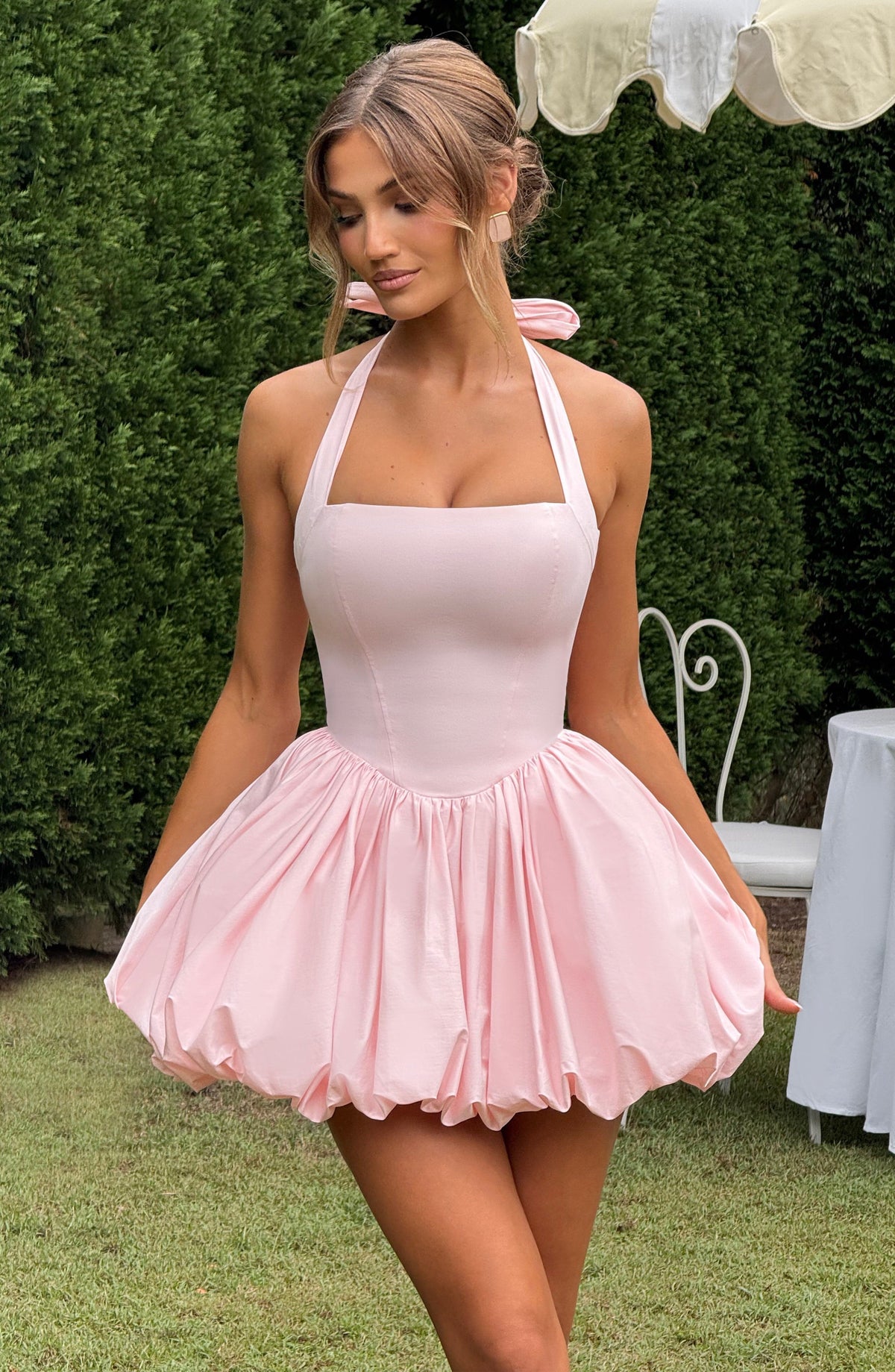 Marisia Mini Dress in Blush