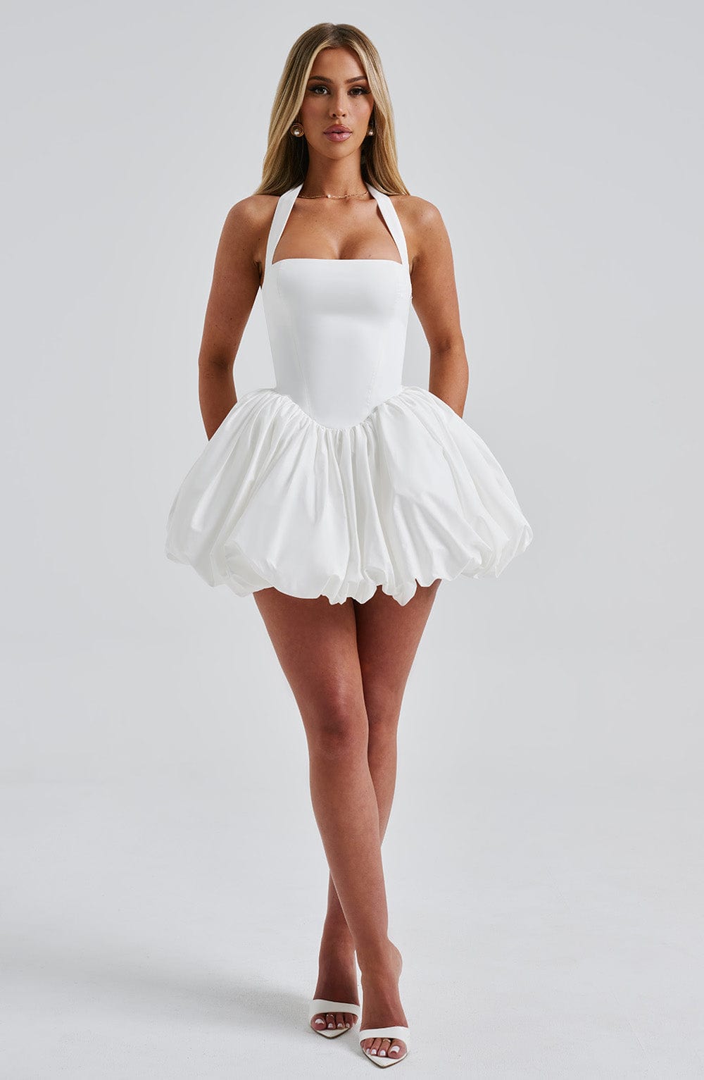 Marisia Mini Dress in Ivory