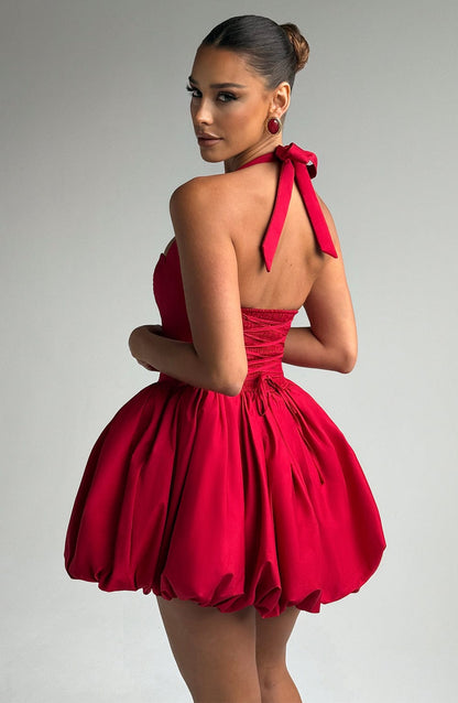 Marisia Mini Dress in Red