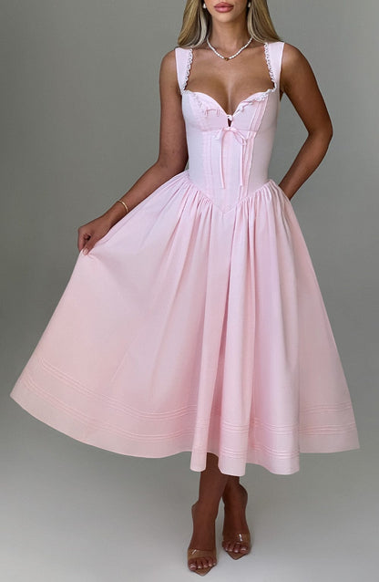 Marlene Midi Dress in Blush