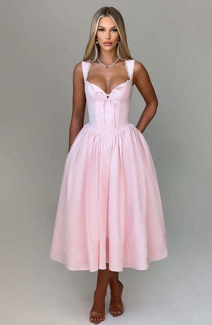 Marlene Midi Dress in Blush