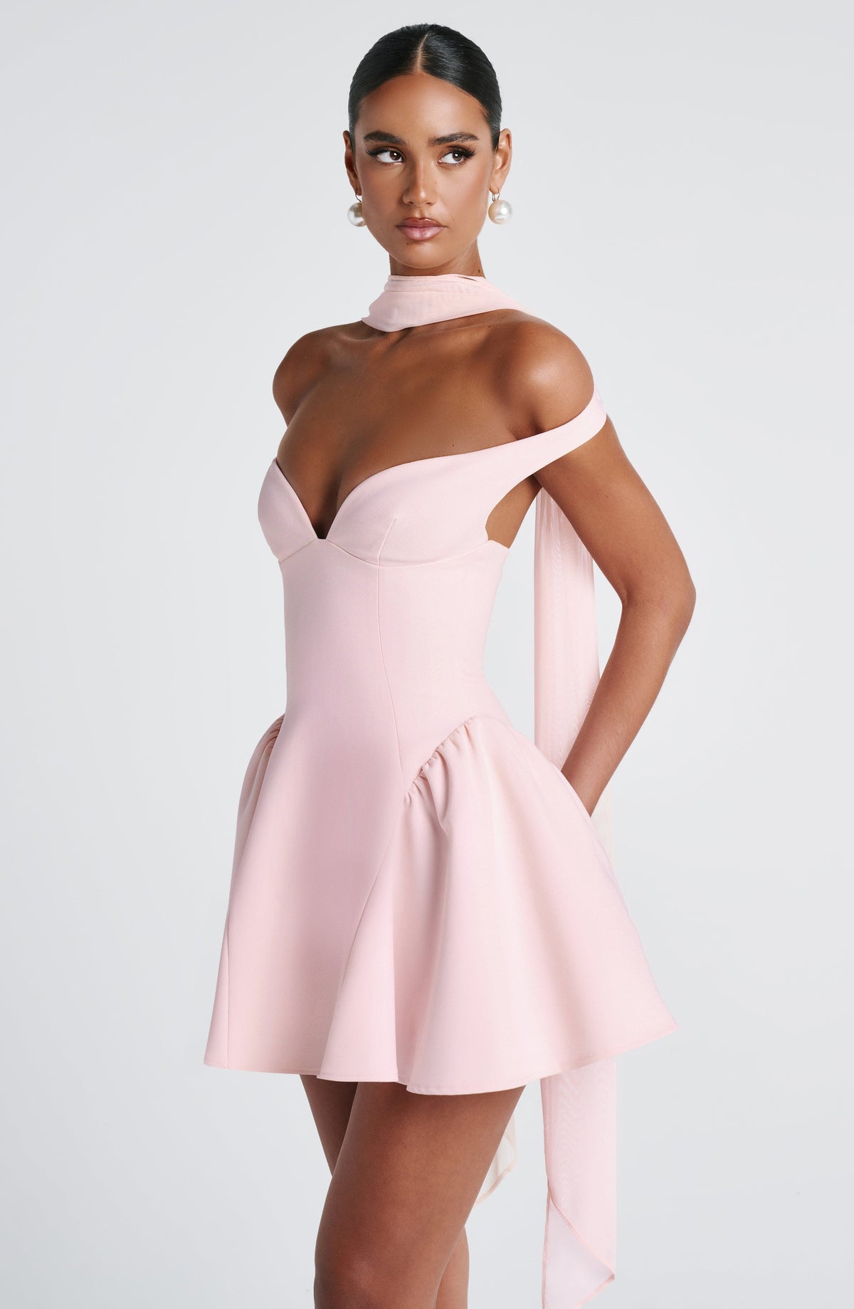 Marlie Mini Dress in Blush