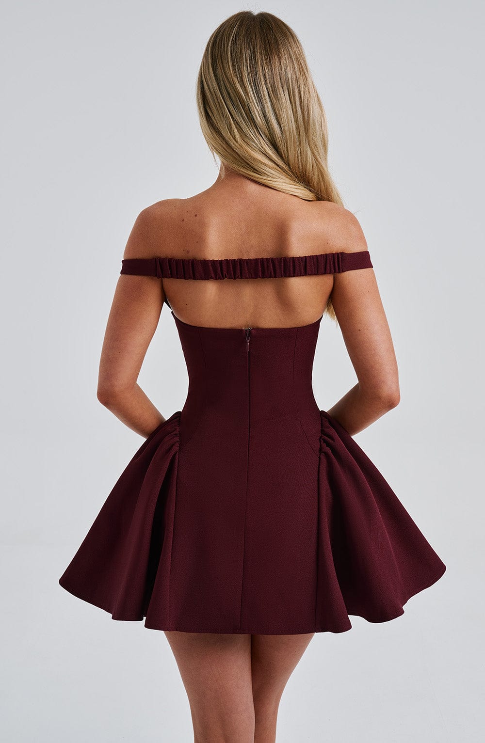 Marlie Mini Dress in Cherry Lacquer