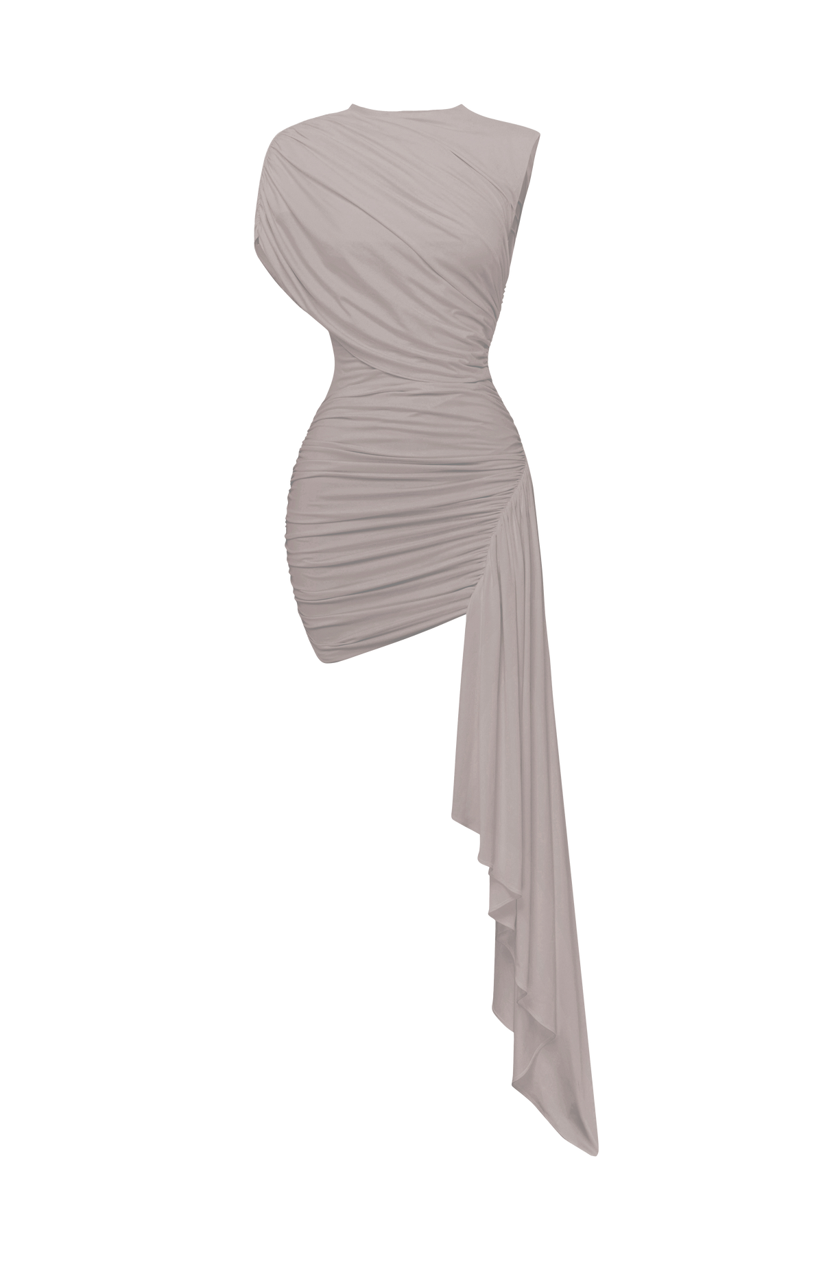Marnia Mini Dress in Light Grey