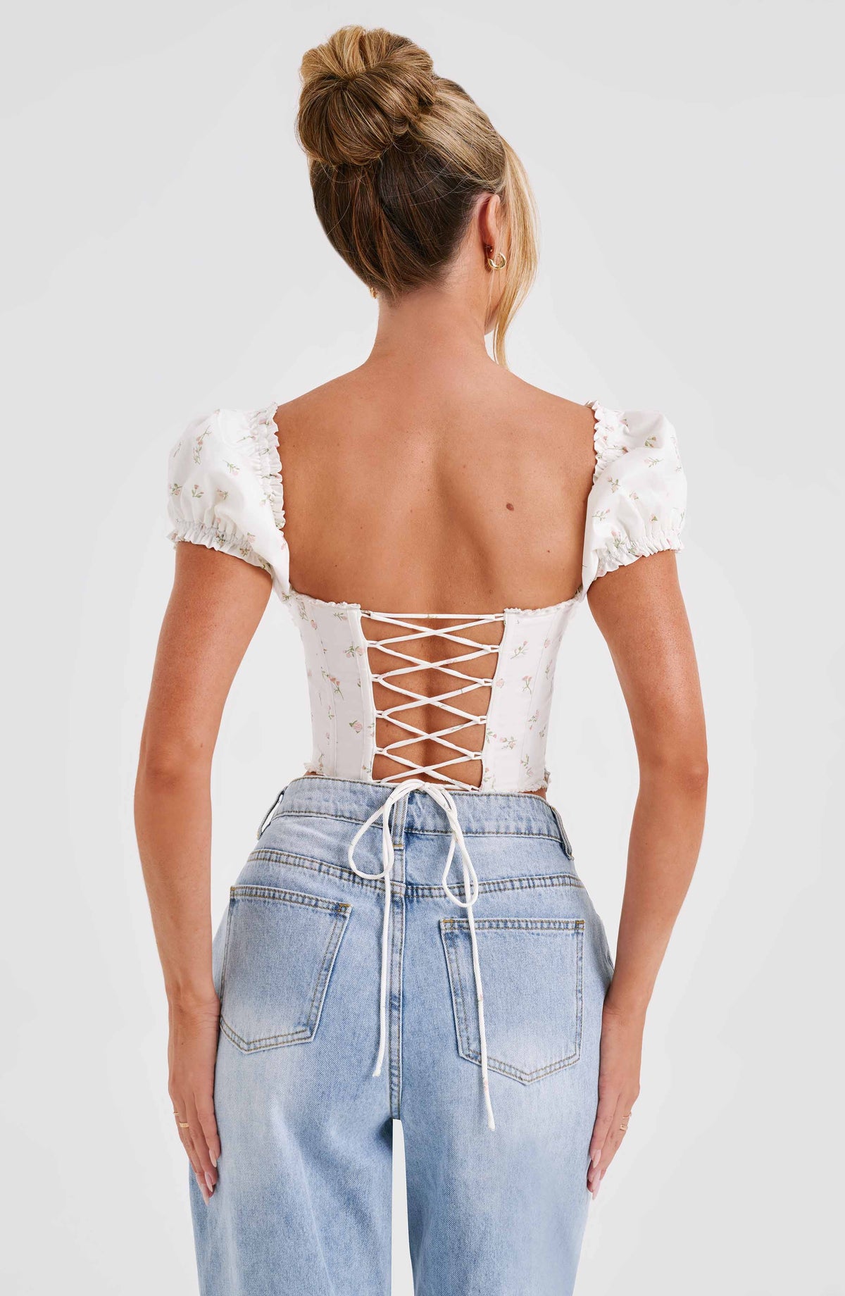 Mathilde Corset in Blush Floral