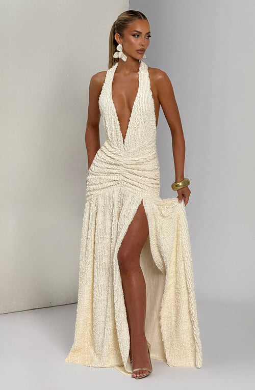 Minerve Maxi Dress in Ivory