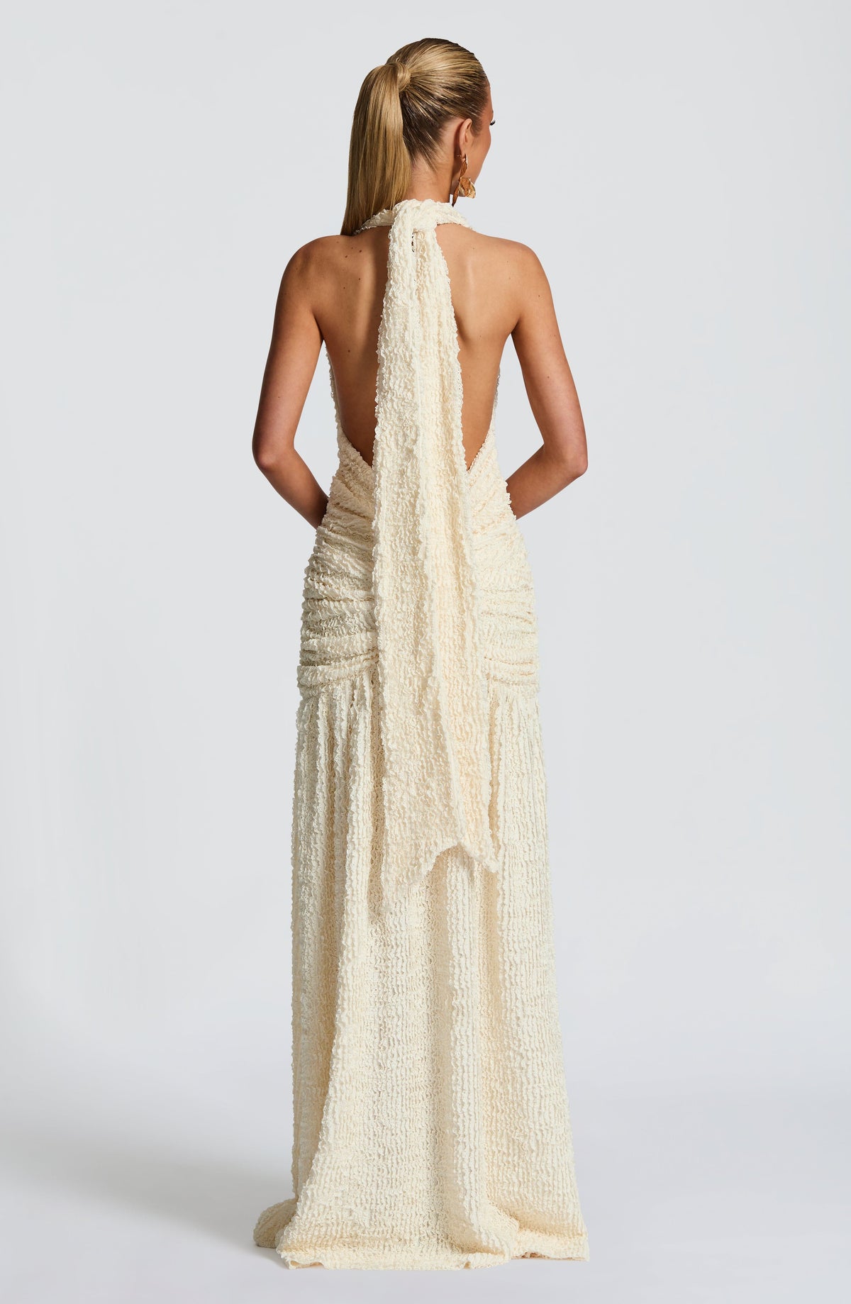 Minerve Maxi Dress in Ivory