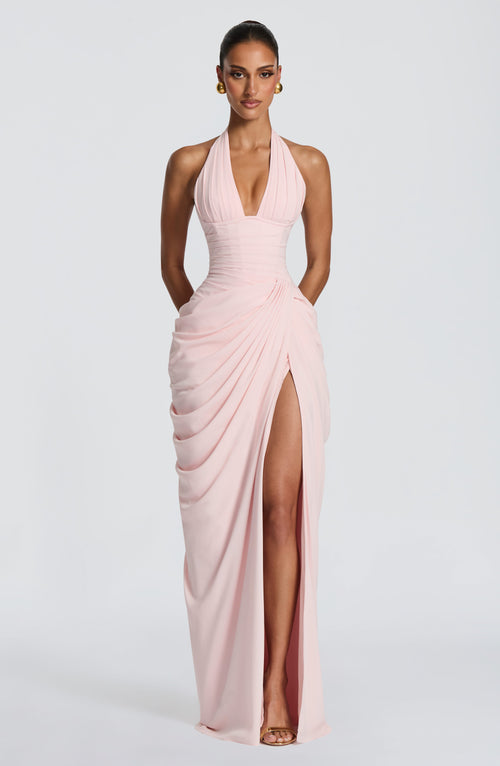 Minetta Maxi Dress in Blush