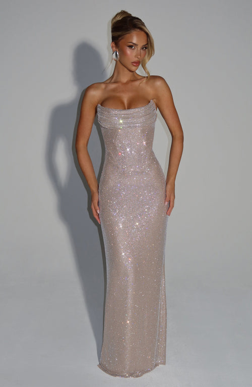 Mirabelle Maxi Dress in Nude