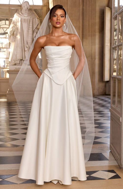Mirah Maxi Skirt in Ivory