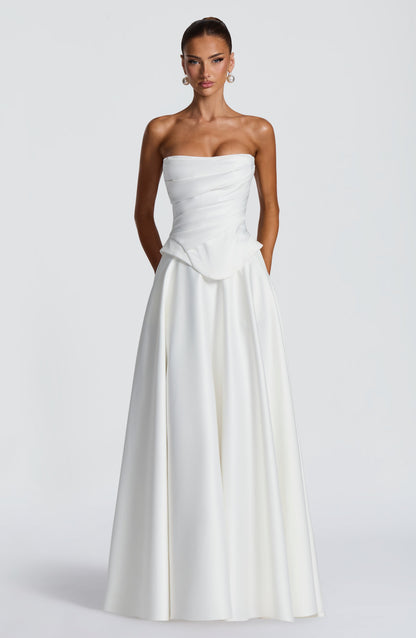 Mirah Maxi Skirt in Ivory