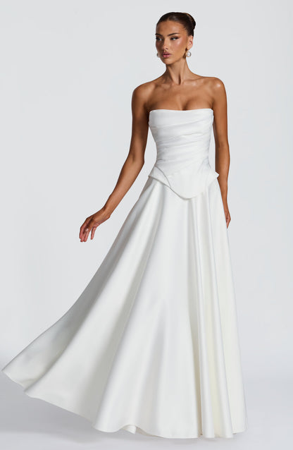 Mirah Maxi Skirt in Ivory