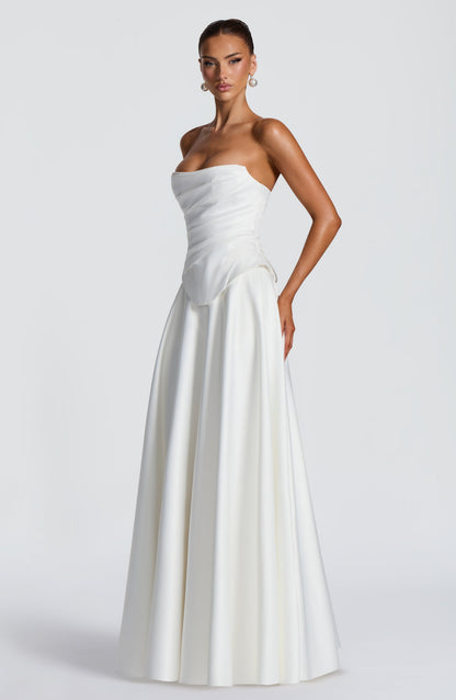 Mirah Maxi Skirt in Ivory
