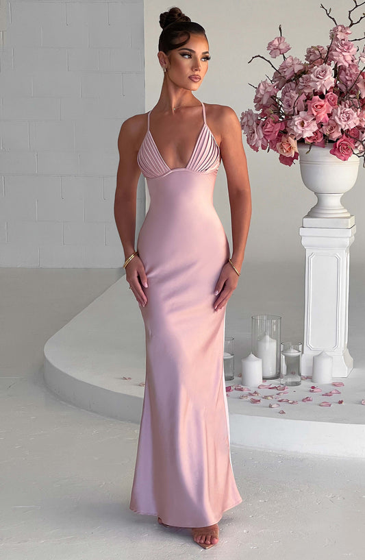 Myriam Maxi Dress in Blush