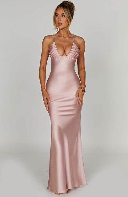 Myriam Maxi Dress in Blush