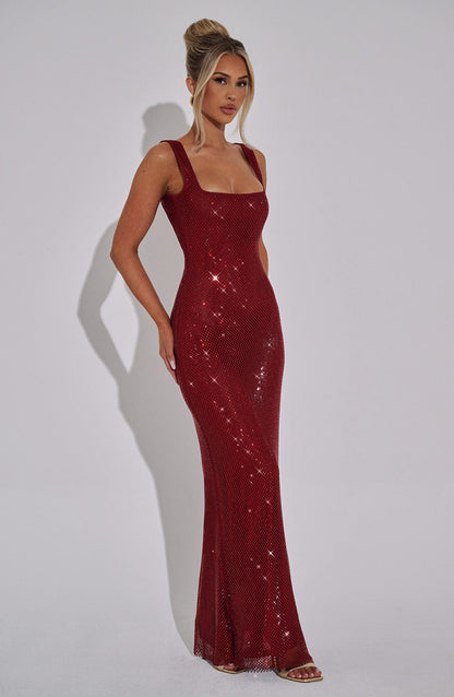 Petrine Maxi Dress in Wine