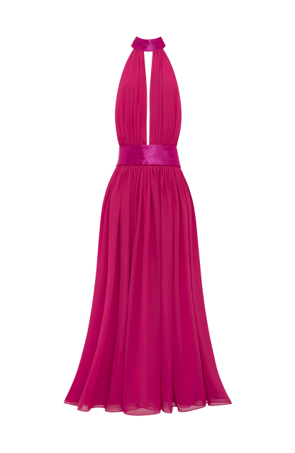 Rosaline Maxi Dress in Raspberry