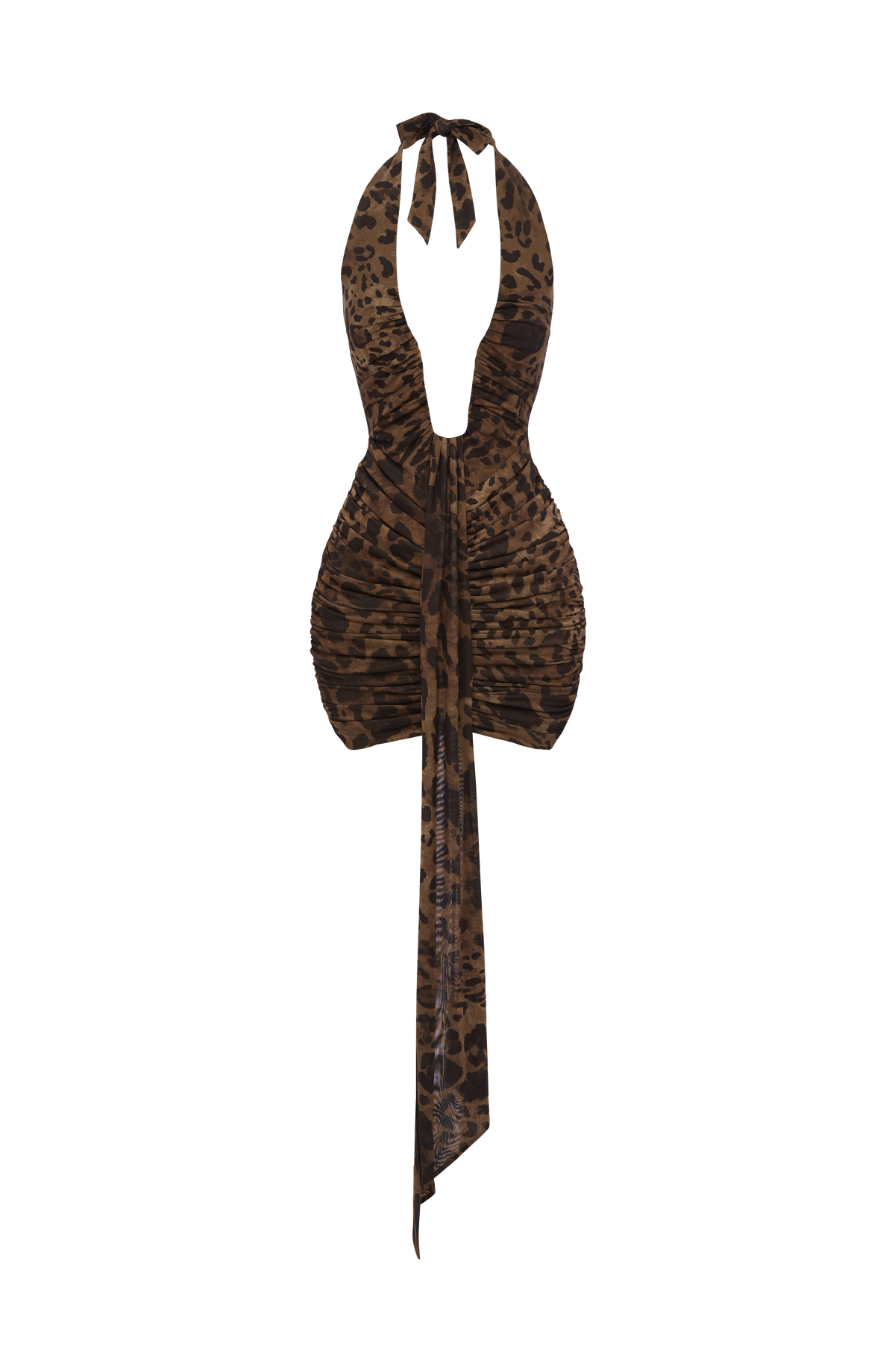 Rosella Mini Dress in Leopard Print