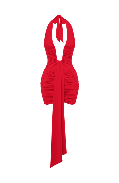 Rosella Mini Dress in Red